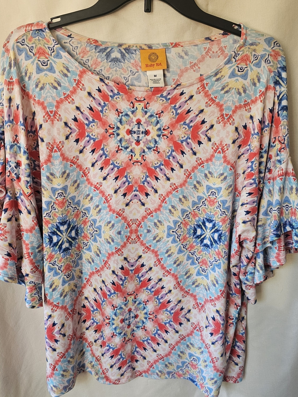 Ruby Rd. Women's Multicolor Floral Medallion Blouse